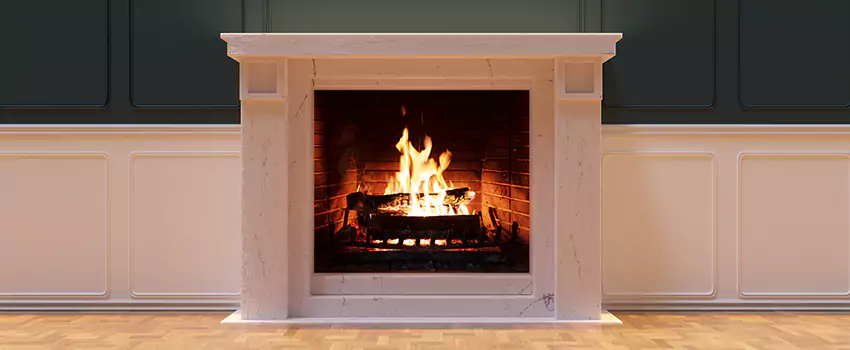 Open Flame Wood-Burning Fireplace Installation Services in Holladay, Utah