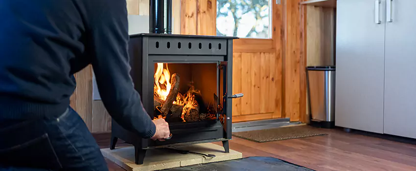 Open Hearth Wood Fireplace Installation in Holladay, UT